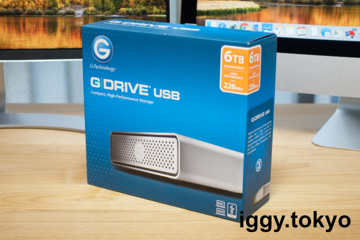 おすすめ外付けHDD G-Technology (HGST) G-DRIVE USB 6TB レビュー 